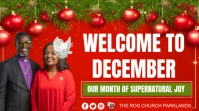Welcome To December Digital Display (16:9) template