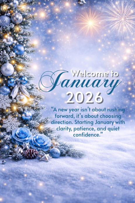 Welcome to January 2026 Template | PosterMyWall