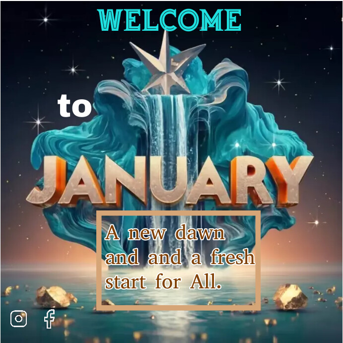 Welcome to January template | PosterMyWall