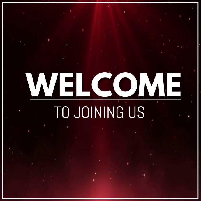 WELCOME TO JOIN US Instagram Post template