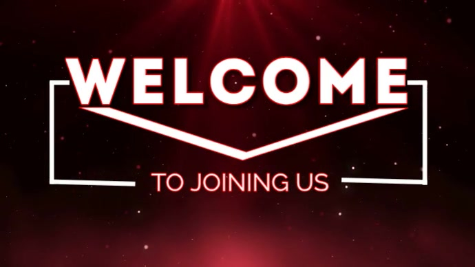 Welcome To Joining Us Intro Template | PosterMyWall