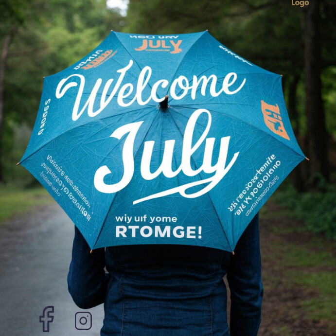 Plantilla de Welcome to july | PosterMyWall