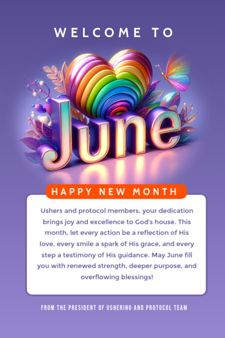 welcome to june Template | PosterMyWall