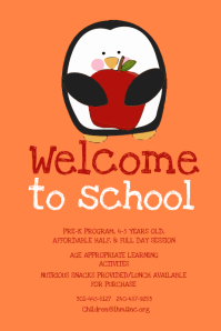 welcome poster template
