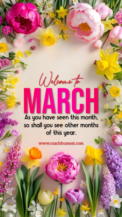 Welcome To March Design Template | PosterMyWall