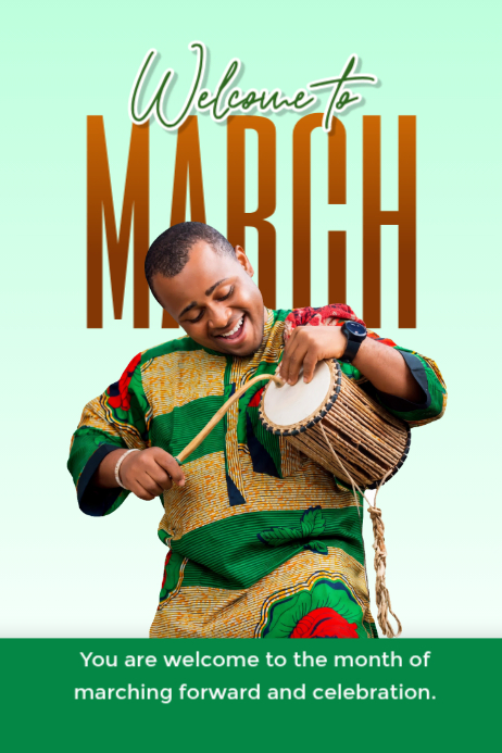 March Is Open Sign Copy of Welcome to March Poster | PosterMyWall