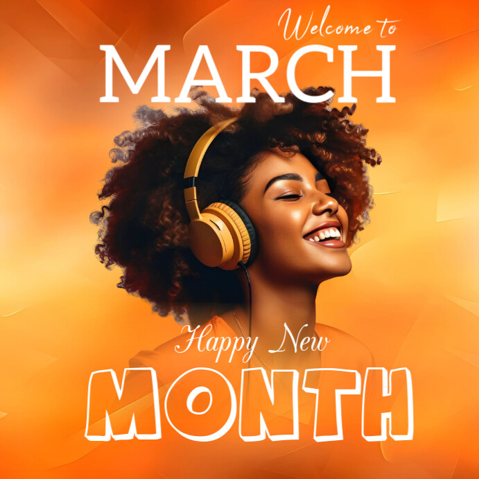 Welcome To March Square (1:1) 方形(1:1) template