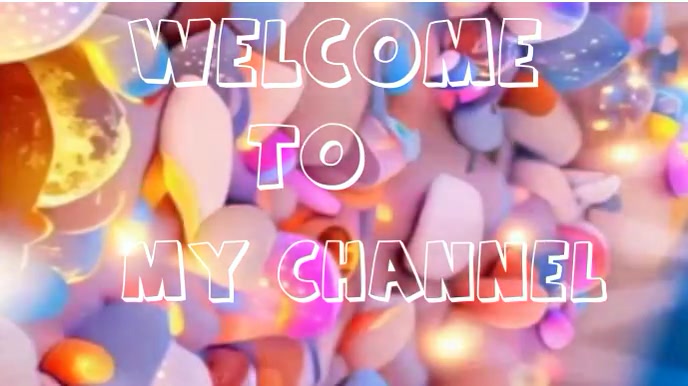 Welcome to my channel Affichage numérique (16:9) template