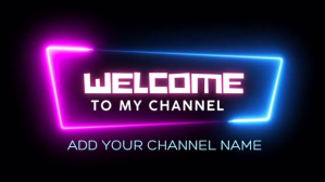 Welcome To My Channel YouTube-miniature template