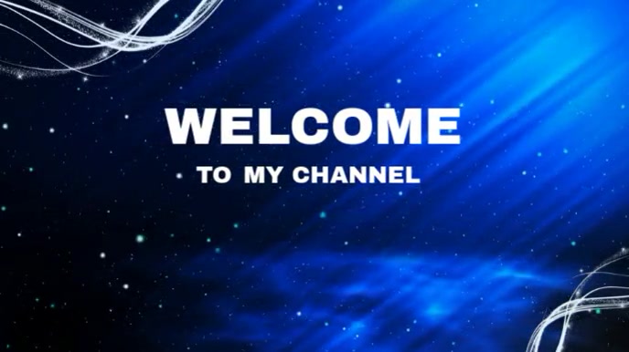 Welcome to My channel Digital Display (16:9) template