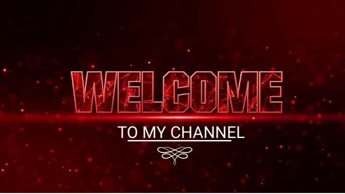 Welcome to my channel intro Template | PosterMyWall