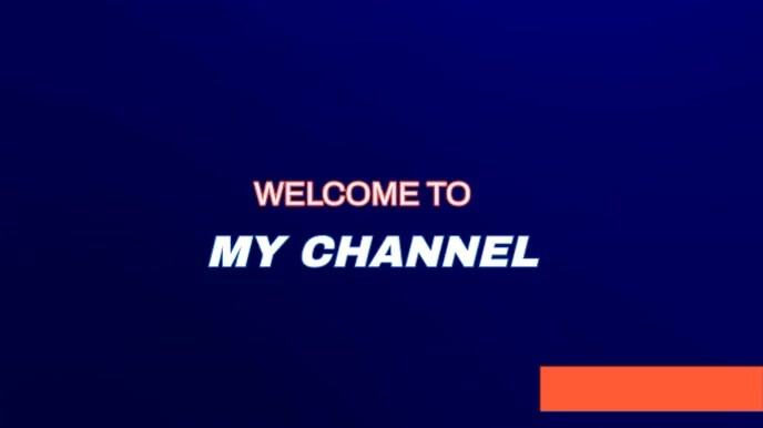 Welcome to my channel intro video Template | PosterMyWall