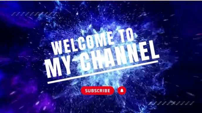 Plantilla de Welcome to my channel video intro | PosterMyWall