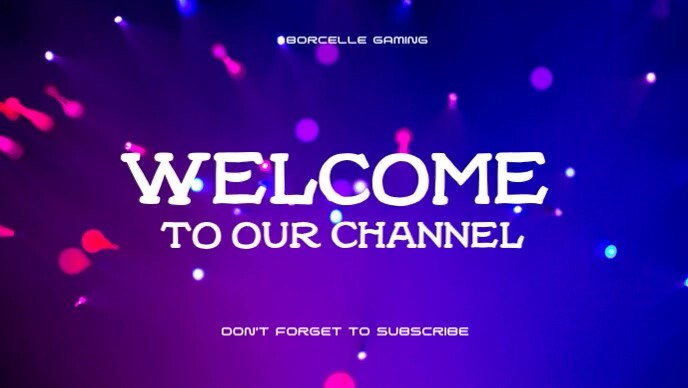 welcome to my channel  youtube intro template