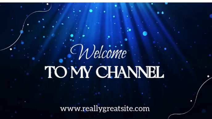 welcome to my channel  youtube intro template