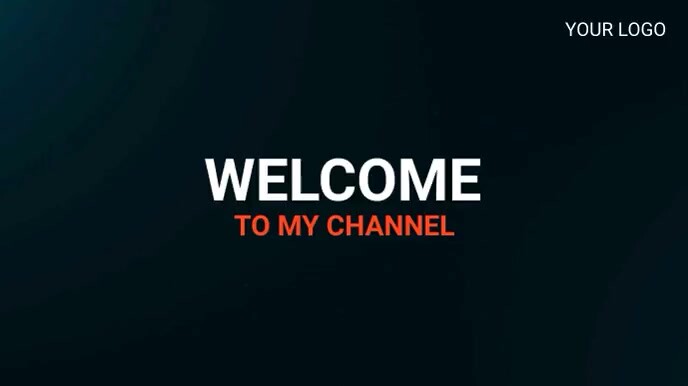 welcome to my channel youtube intro video Template | PosterMyWall