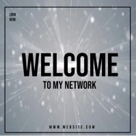 welcome to my network Instagram-Beitrag template