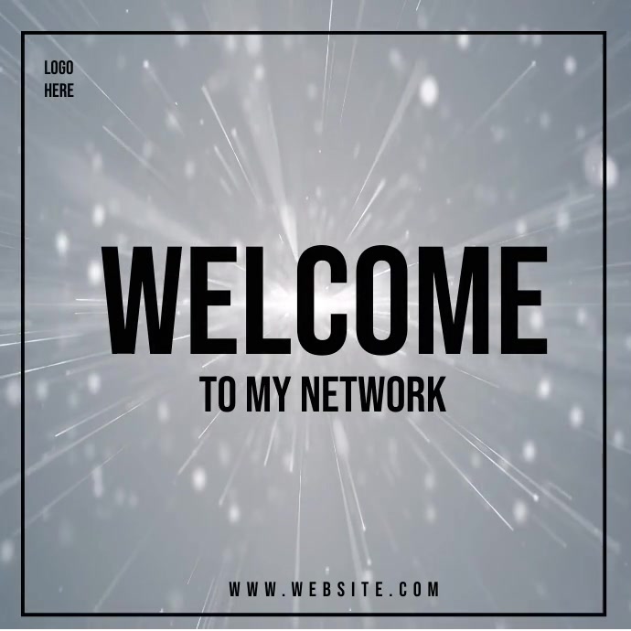 welcome to my network Template | PosterMyWall