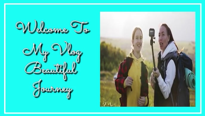 Plantilla de Welcome to my Vlog intro | PosterMyWall