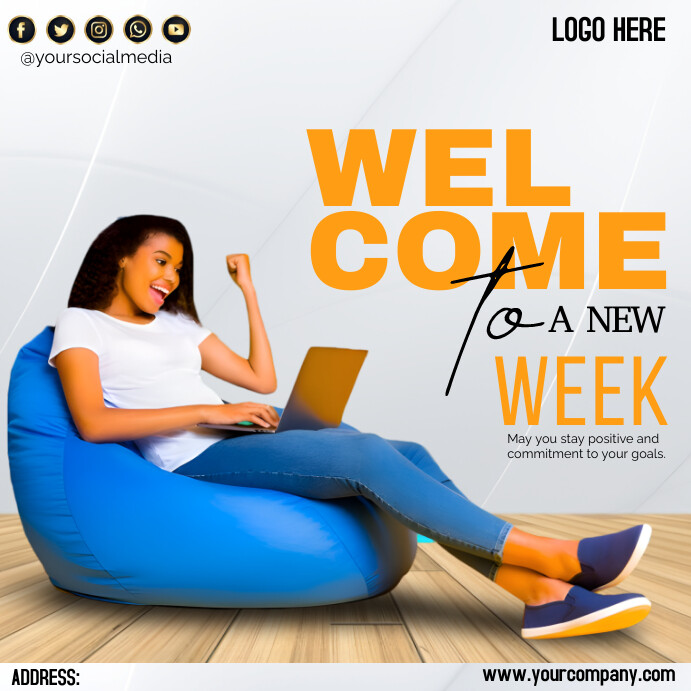 Plantilla de Welcome to New week | PosterMyWall