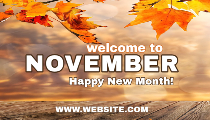 Welcome To November Blog Header Igama LeBhulogi template
