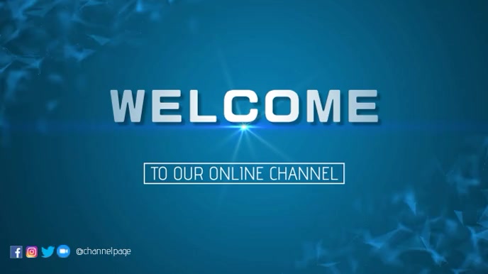 welcome to our channel Template | PosterMyWall