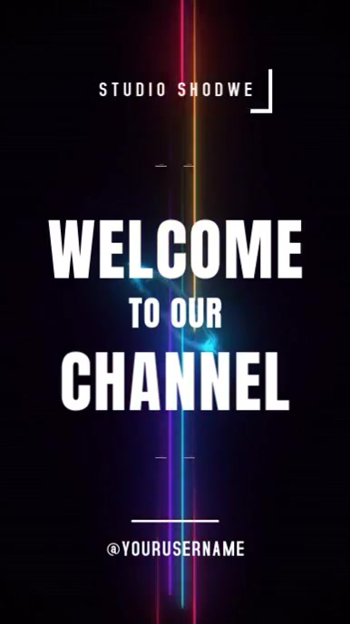 Welcome to our channel video Template | PosterMyWall