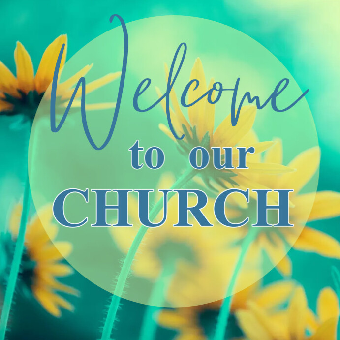 Spring Welcome To Church Backgrounds Welcome To Church Template