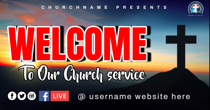 Welcome To Our Church Template | PosterMyWall