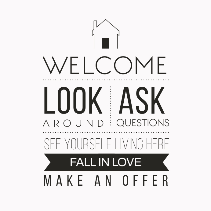 Copy of to our open house sign PosterMyWall