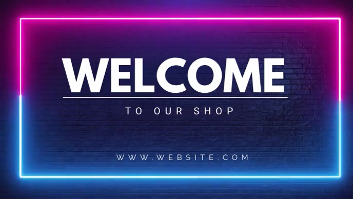Welcome to our shop intro template | PosterMyWall