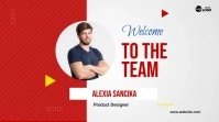 Welcome to Our Team Twitter Post template