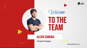 Welcome to Our Team Wpis na Twittera template