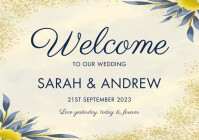 WELCOME TO OUR WEDDING A3 template