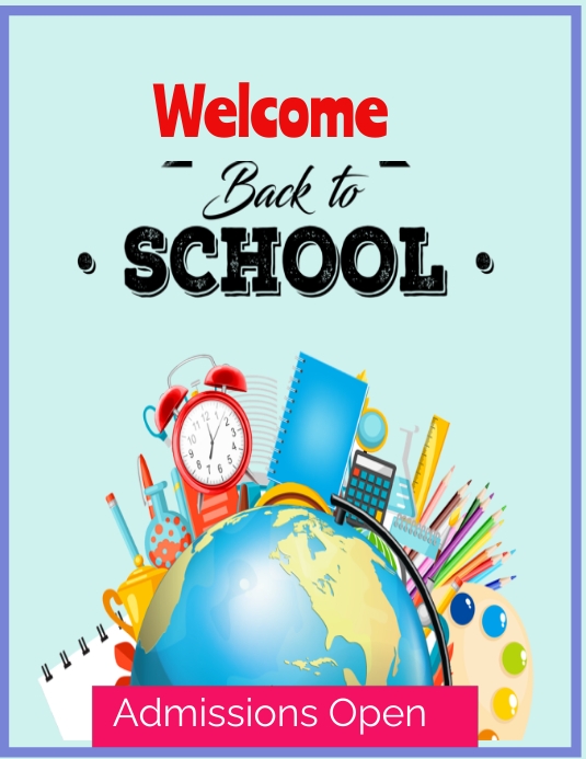 welcome to school Flyer (US Letter) template