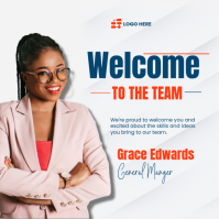 Welcome to the Team — Employee Onboarding Poster | Editable Template Publicación de Instagram