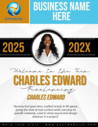 Welcome to the team Flyer (format US Letter) template