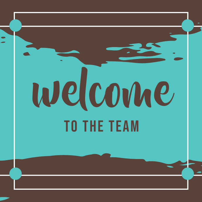 Welcome To The Team Instagram-bericht template