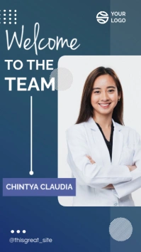 Welcome to the Team Greeting Instagram template