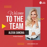 Welcome to the Team Greeting Template โพสต์บน Instagram