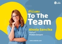 Welcome to the Team Greeting Template Pocztówka