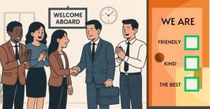 Welcome to the Team Illustration video Facebook-evenementomslag template