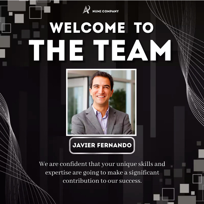 Welcome to the Team Instagram Post Template | PosterMyWall