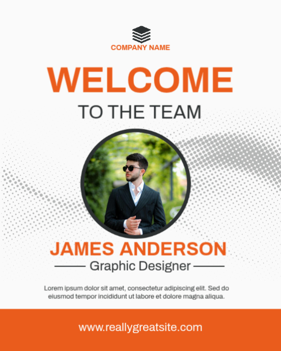 Client Introduction Poster Welcome to the Team Poster — Professional Employee Introduction ...
