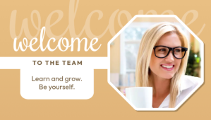 Welcome To The Team Template Blog Header