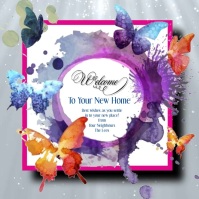 Welcome to your new home Сообщение Instagram template