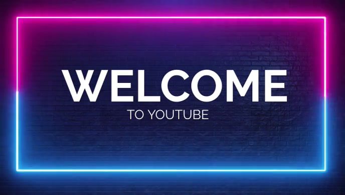 Welcome to youtube Template | PosterMyWall