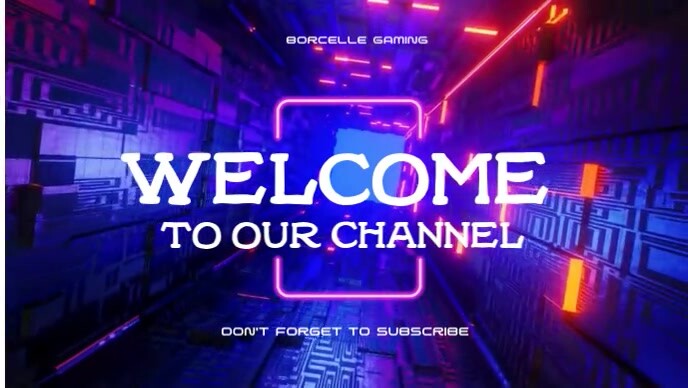 welcome video  welcome to my channel Miniatura do YouTube template