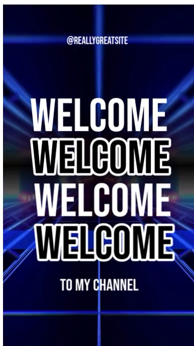 welcome video  welcome to my channel História do Instagram template