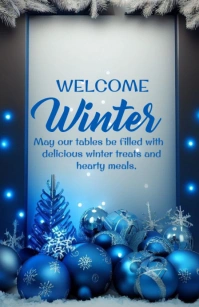 Welcome winter template 2024 Tabloid